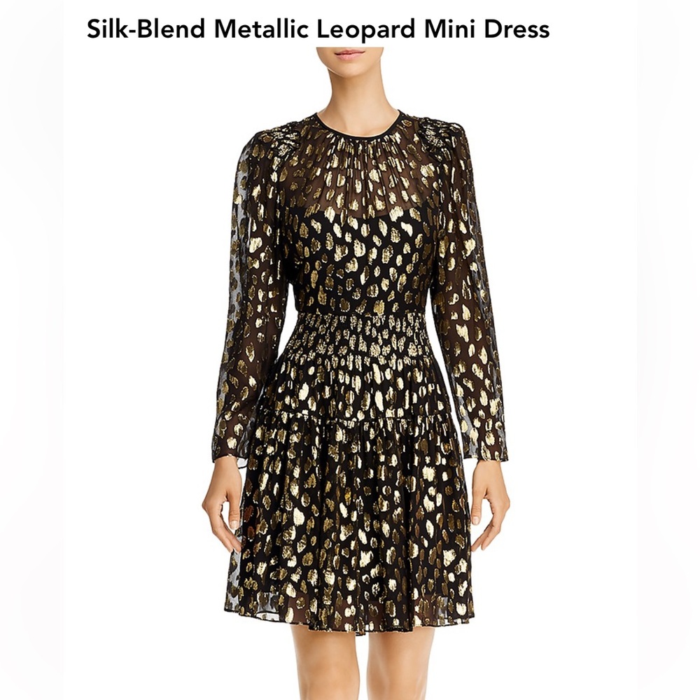 Rebecca Taylor leopard mini dress